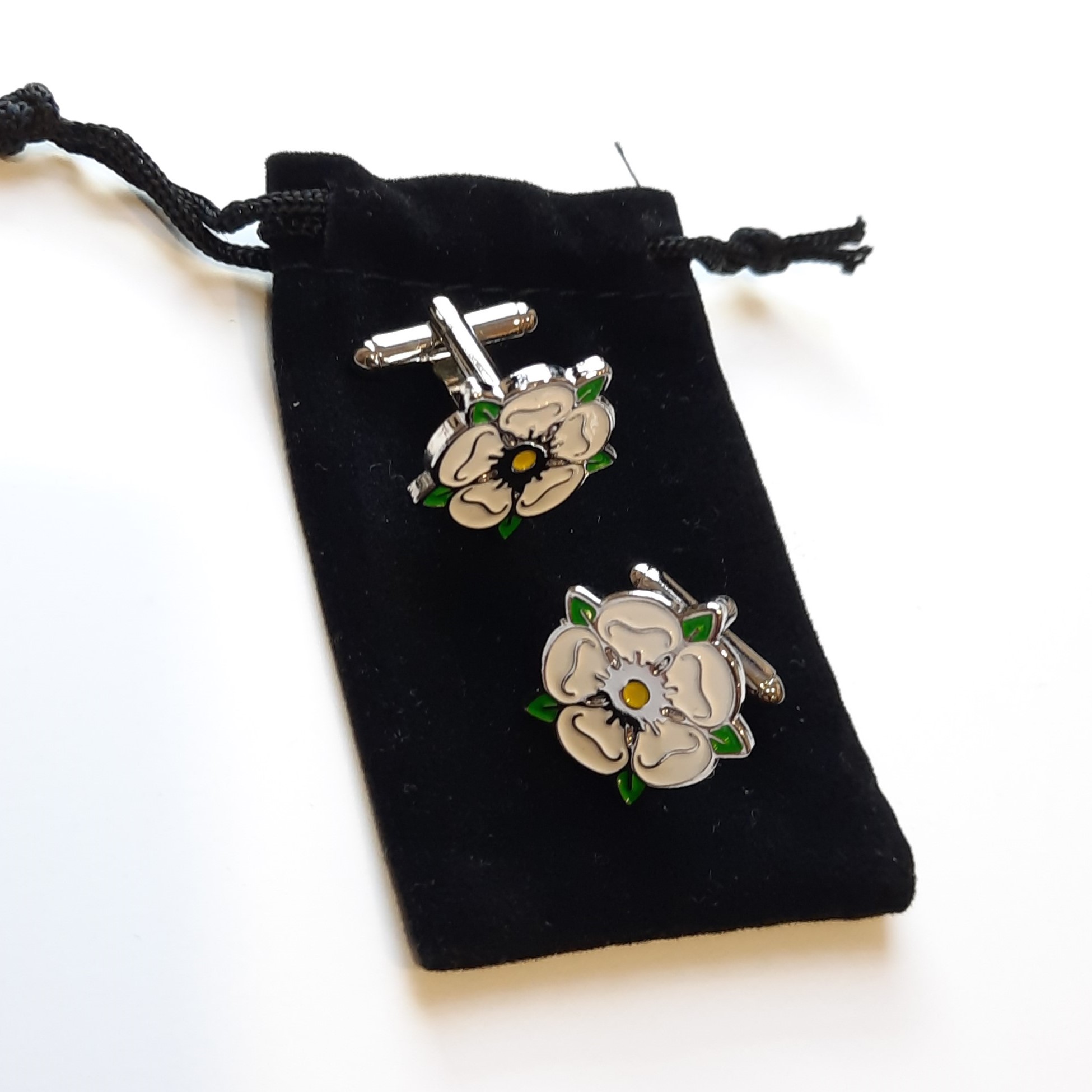 Yorkshire rose cufflinks